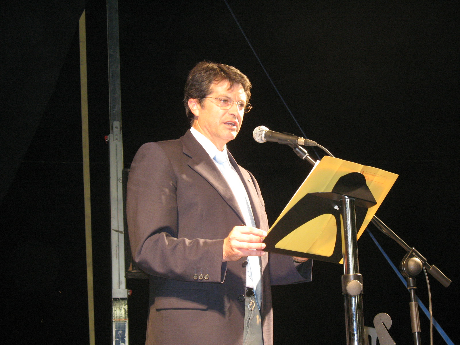 El alcalde de Lorca, Francisco Jdar pregonero de las Fiestas de Almendricos.